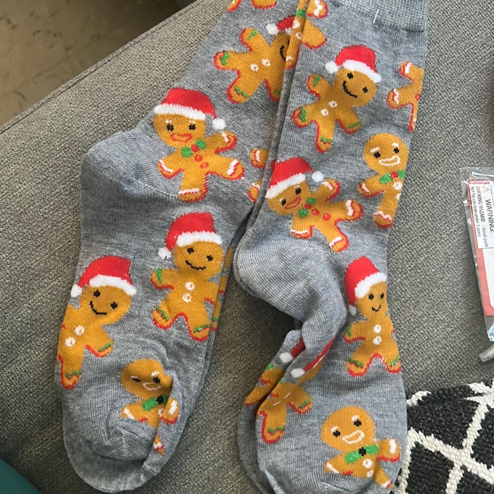 Christmas ginger bread socks